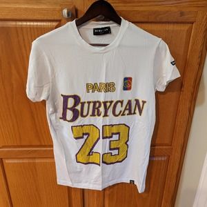 Y2K Paris Burycan 23 rhinestone Glitter Sparkle Purple Yello Women size S